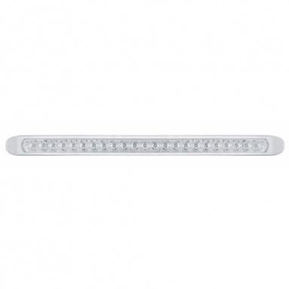 23 LED 17-1/4 Inch Reflector Stop. Turn And Tail Light Bar W/ Bezel - Red LED/ Clear Lens 23 LED 17-1/4 Inch Reflector Stop. Turn And Tail Light Bar W/ Bezel - Red LED/ Clear Lens