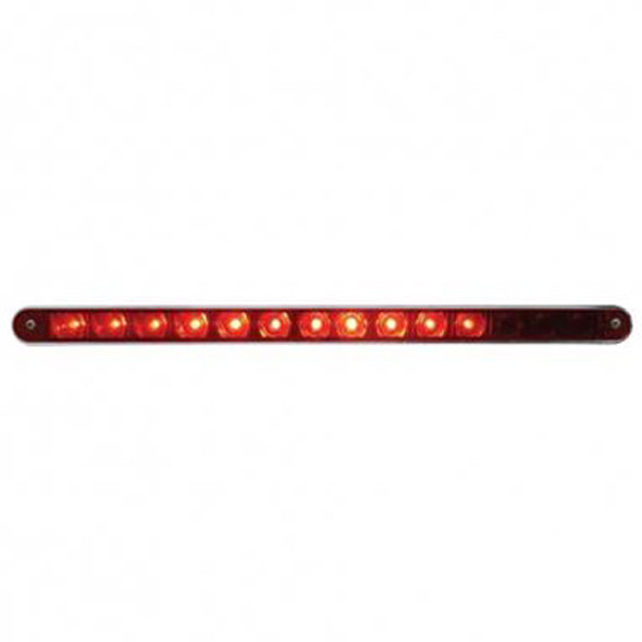 14 LED 12 Inch Sequential Light Bar W/ Bezel - Red LED/ Red Lens 14 LED 12 Inch Sequential Light Bar W/ Bezel - Red LED/ Red Lens