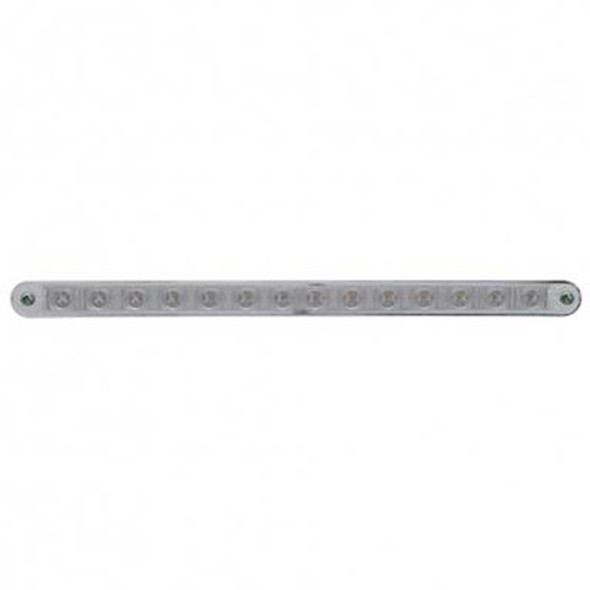 14 LED 12 Inch Sequential Light Bar W/ Bezel - Red LED/ Clear Lens 14 LED 12 Inch Sequential Light Bar W/ Bezel - Red LED/ Clear Lens