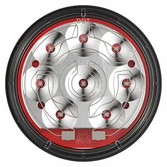 Model 234 LED Smart Heat Tail Light, Black Housing, Red Bezel