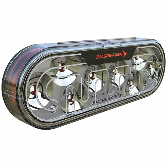 Model 274 Heated Oval LED Signal Light - Red LED/ Clear Lens