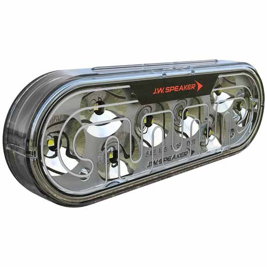 Model 274 Heated Oval LED Signal Light - White LED/ Clear Lens