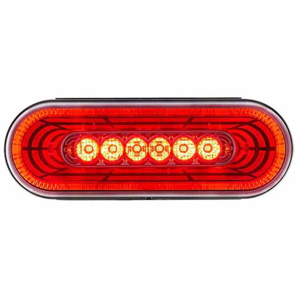22 LED 6 Inch Oval Abyss Light Stop, Turn, Tail Light - Red Led/Clear Lens 22 LED 6 Inch Oval Abyss Light Stop, Turn, Tail Light - Red Led/Clear Lens