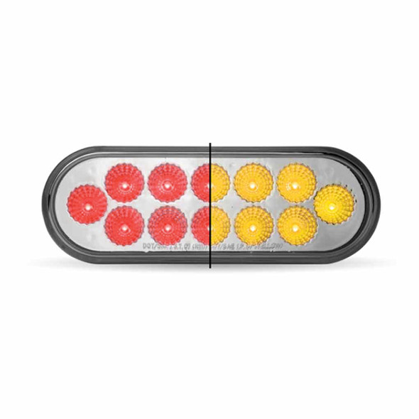 Oval Red & Amber Dual Revolution Strobe LED Light Oval Red & Amber Dual Revolution Strobe LED Light