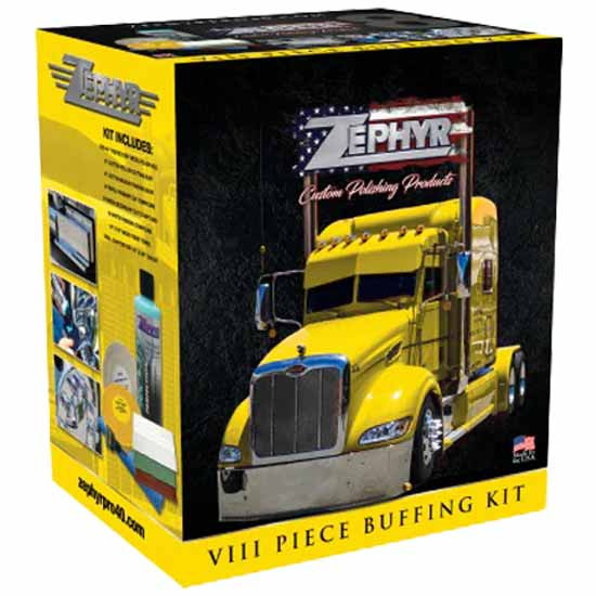 Zephyr Buffing Kit For Aluminum And Stainless Steel - 8 Piece