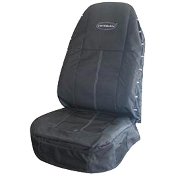 Black Mordura Cloth High Back Seat Cover W/O Armrests Black Mordura Cloth High Back Seat Cover W/O Armrests