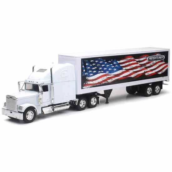 CSM 1:32 Scale Freightliner Classic XL Patriotic Graphic Truck Diecast Model