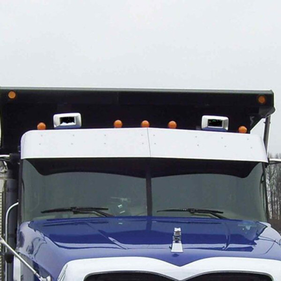 13 Inch Stainless Steel Drop Visor For Mack CH, CL, Granite, Vision