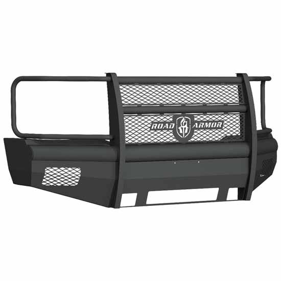 Road Armor Vaquero Front No Winch Full Guard Bumper - Textured Black For Chevrolet Silverado 2500, 3500