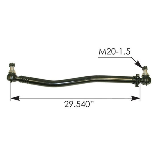 Drag Link 31.54 Inch C To C Replaces 20371221, 20407667 For Volvo VNL Gen II