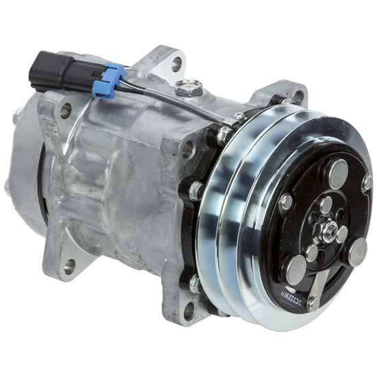 BESTfit Sanden 4717 AC Compressor With 132MM 2 Groove Clutch Replaces 20370289 For Volvo