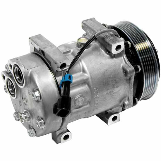 BESTfit Sanden 4085 AC Compressor With 125MM 6 Groove Clutch Replaces 21349573 For Volvo