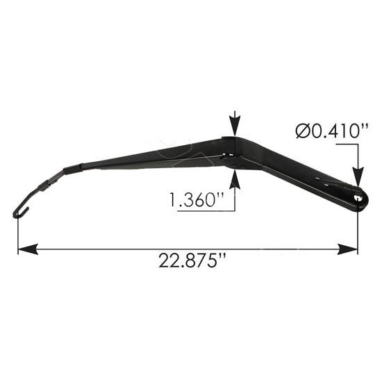 BESTfit 22.875 Inch Black Wiper Arm For Volvo VNL - Driver Or Passenger Side