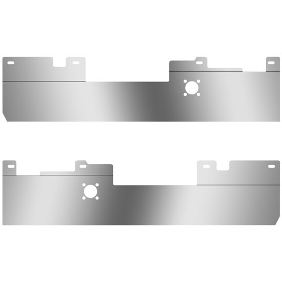 Stainless Steel Blank Cab Panels W/ Fairings For Volvo VNL 630, 670, 730, 780 Gen II 2004 - 2018
