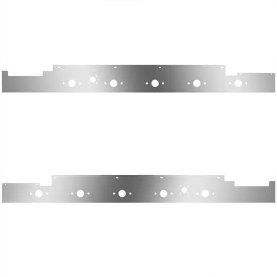 S.S. Sleeper Panels W/ Fairings, 10 P1 Light Holes For Volvo VNL 730/780 Gen II