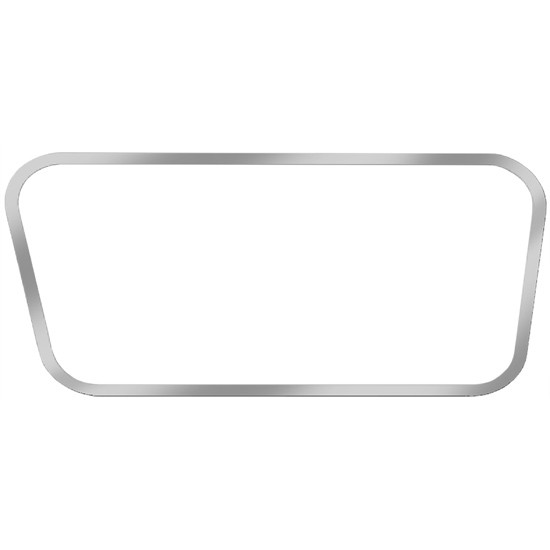 Stainless Steel Lower Sleeper Window Trims For Volvo VNL Gen II 2004 - 2018, Gen III 2018 - Current