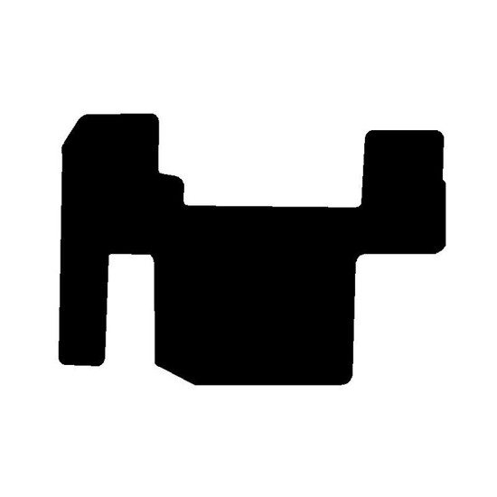 Black 33 Inch Doghouse To Sleeper Floor Mats For Volvo WIA With Floor-Mounted Gas Pedal