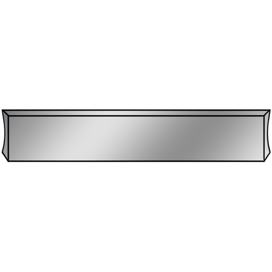 BESTfit Chrome 20 Inch Raptor X8 Bumper, 10 Gauge W/ Squared Ends & Mounting Plates For Western Star 1989-2007