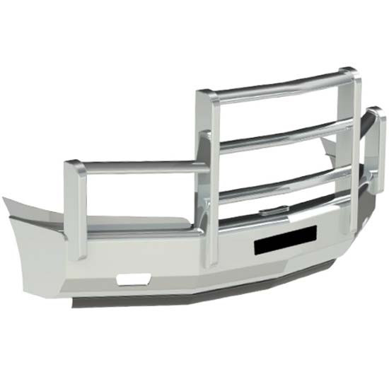 Herd Aluminum AeroPLUS 4 Post Grille Guard Bumper W/ Slam Latch & Lift Assist For Western Star 5700XE