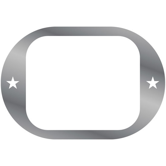 Stainless Steel Door Handle Trim With 2 Star Cutouts For Western Star Constellation