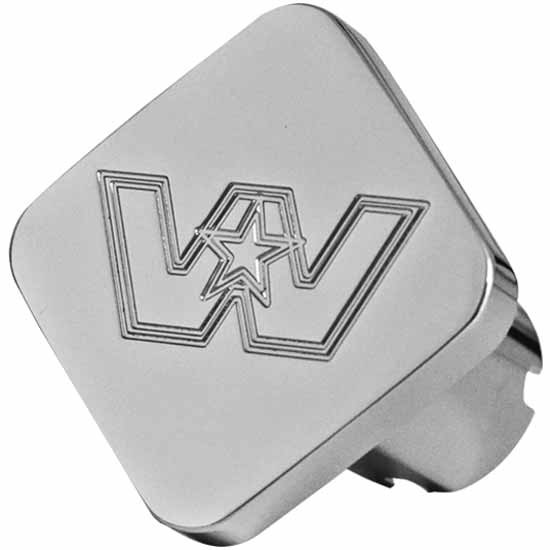 Chrome-Plated Aluminum Square Shaped Knob With Western Star Logo Engraved
