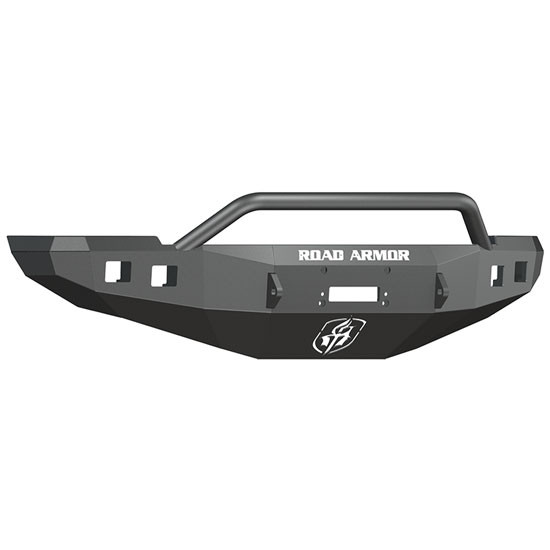 Road Armor Stealth Front Winch Bumper W/ Pre-Runner Guard - Textured Black For Ram 2500, 3500, 4500, 5500