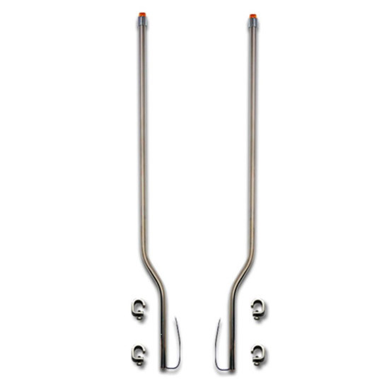 Peterbilt, Kenworth, Mack, Western Star 304 SS LED Bumper Guides - 48 Inch W/ Offset BG4810 By Bores