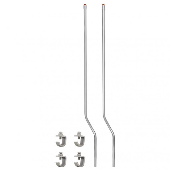 SS Dome Top LED Bumper Guides W/ Offset