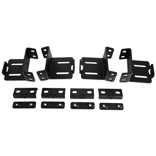 Road Armor Treck Drill - Less Rack Base Mounting Bracket Kit - Textured Black For Ford F250/350/450 & Nissan Frontier