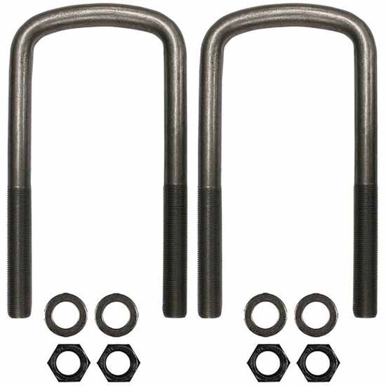 BESTfit Semi-Round U-Bolt Kit 3/4 X 4 X 9 Inch Replaces 02-01375-090