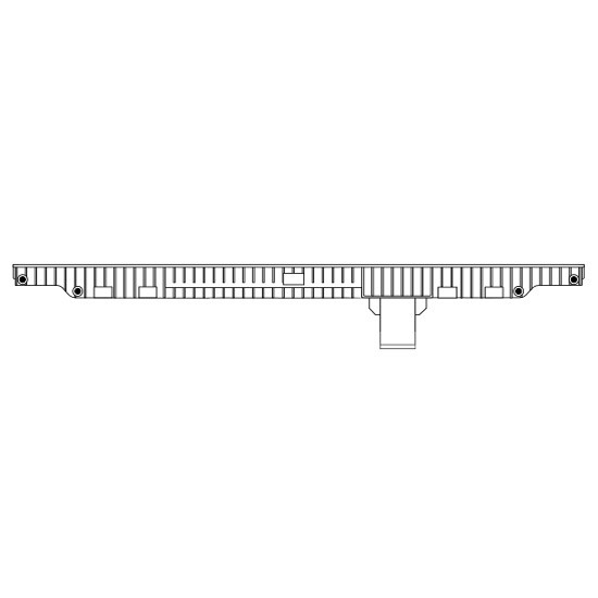 Plastic Bottom Tank 2-13/16 X 39-15/16 Inch For 29-070218 Radiator With 2.5 Inch Hose Connection