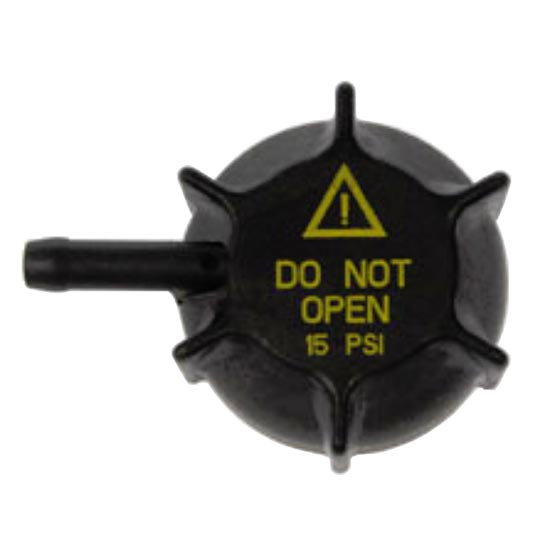 TPHD Black Plastic Coolant Reservoir Cap With Nipple Replaces N5348001 For Kenworth & Peterbilt