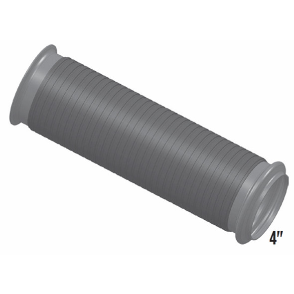 BESTfit 4 X 12.25 Inch Flex Connector W/ Flange Replaces M6665410335, M6670910335 For Kenworth, Peterbilt