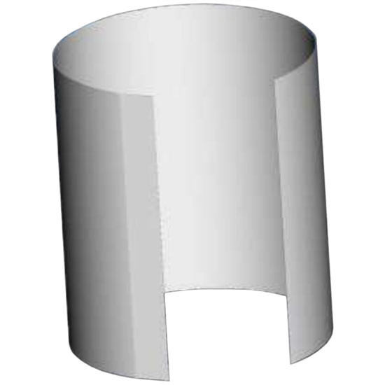 17.25 Inch Stainless Steel Air Cleaner Wrap For Peterbilt, Kenworth W/ 15 Inch Donaldson
