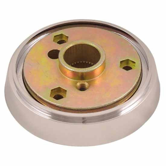 Chrome 3 Bolt Hub Adapter For Peterbilt & Kenworth