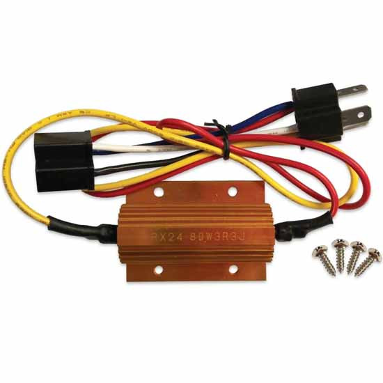 80 Watt Load Resistor For LED Headlight Conversions With 3 Prong Plug-Ins