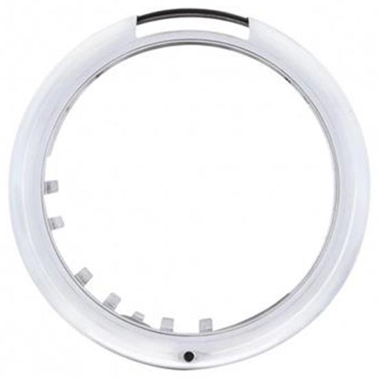 304 Stainless Steel Classic Style Headlight Bezel W/ LED Turn Signal Cutout