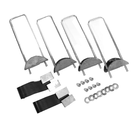 Merritt 14 Inch U Bolt Clamp Kit For Northern Light Cab Rack 3700, 3701, 3702, 3710, 3711, 3712