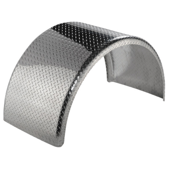 Merritt 48 Inch Diamond Plate Aluminum Full Radius Fender