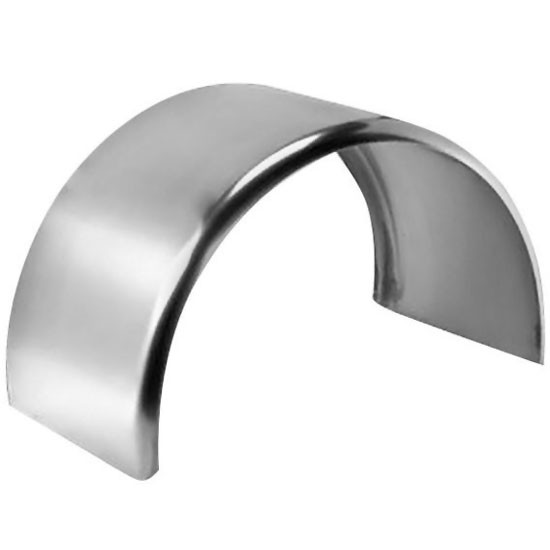 Merritt 16.5 X 25 X 45.5 Inch Smooth Aluminum Full Tandem Fender - Pair