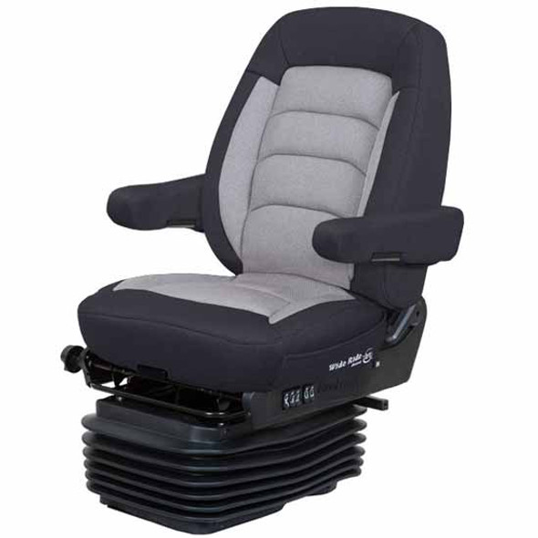 Bostrom Black / Gray Titan Cloth Wide Ride +Serta LoPro Mid Back Seat W/ Dual Armrests Bostrom Black / Gray Titan Cloth Wide Ride +Serta LoPro Mid Back Seat W/ Dual Armrests