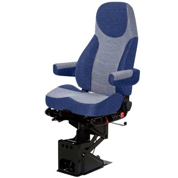 Orient Blue & Waterfall Gray 2 Tone Mordura Cloth Corsair Air High Back Seat Standard Base W/ Backcycler, Arm Rests, Air Lumbar Support Orient Blue & Waterfall Gray 2 Tone Mordura Cloth Corsair Air High Back Seat Standard Base W/ Backcycler, Arm Rests, Air Lumbar Support