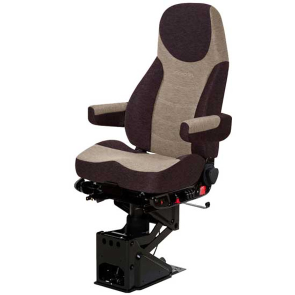 Chocolate Brown & Light Tan 2 Tone Mordura Cloth Corsair Air High Back Seat Standard Base W/ Backcycler, Arm Rests, Heat, Air Lumbar Support Chocolate Brown & Light Tan 2 Tone Mordura Cloth Corsair Air High Back Seat Standard Base W/ Backcycler, Arm Rests, Heat, Air Lumbar Support