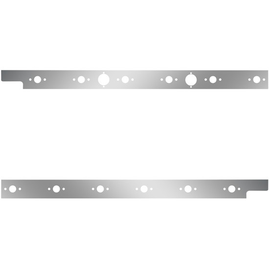 Cab Panels W/ 12 P3 Light Holes, Dual Block Heater Plugs For Peterbilt 567, 579 W/ Cab-Mount Exhaust