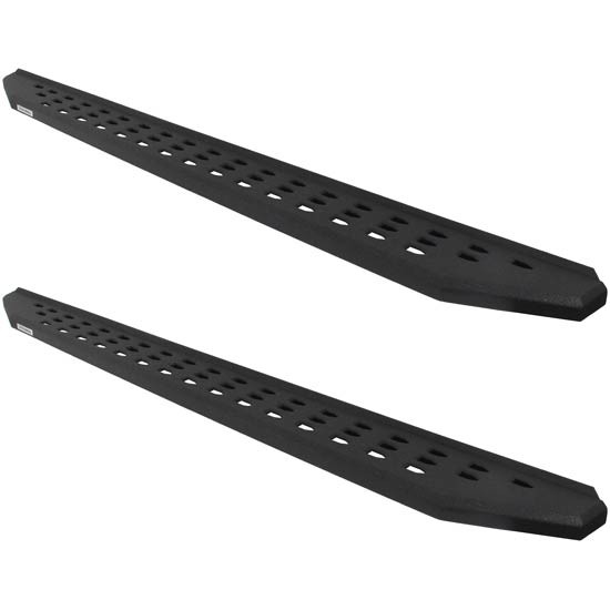Textured Black RB20 Running Boards For GMC Sierra, Chevrolet Silverado 2500HD, 3500HD Double Cab