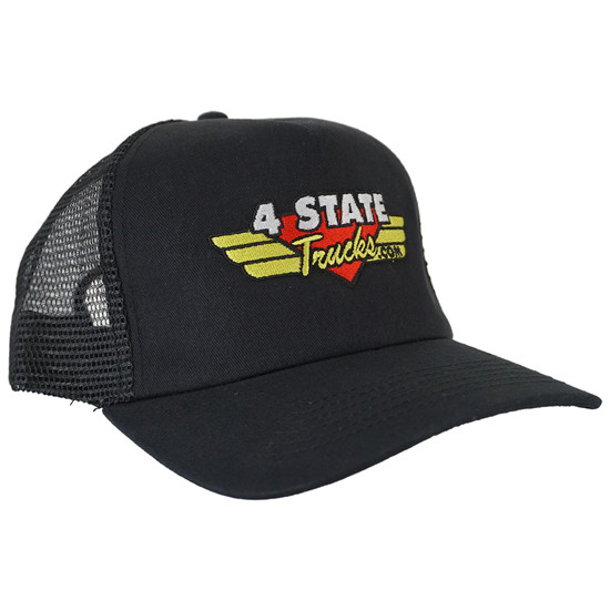 4 State Trucks Black Hat - Mesh Back