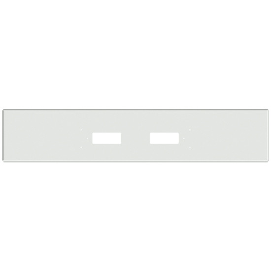 16 Inch Chrome Boxed End Bumper, 7 Gauge W/ Tow Holes For GMC TopKick 1990