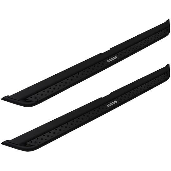 Textured Black Steel Dominator Extreme Universal DSS 87 Inch Slider Side Steps
