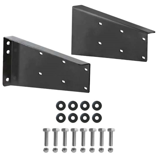 Bawer Black Powder-Coated Steel Horizontal Bracket Set- 20.2 Inch For Tool Box
