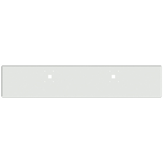 Valley Chrome Boxed End Bumper, 22 Inch W/ Mounting & Tow/Hitch Holes For International